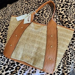 Jessica Simpson Straw Wilma Tote